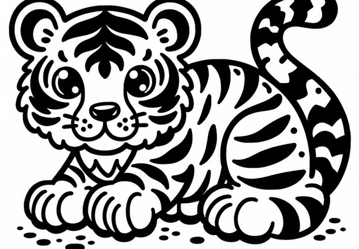 Plantilla de tigre para descargar (gratis)