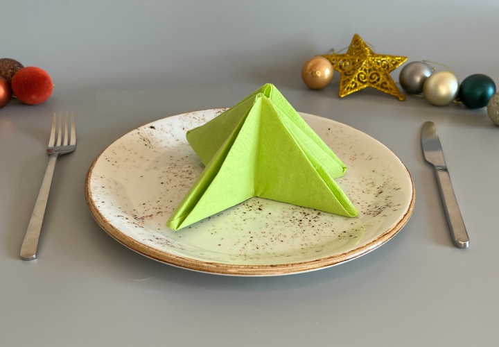 Servilleta de Navidad: Instrucciones con fotos y vídeo