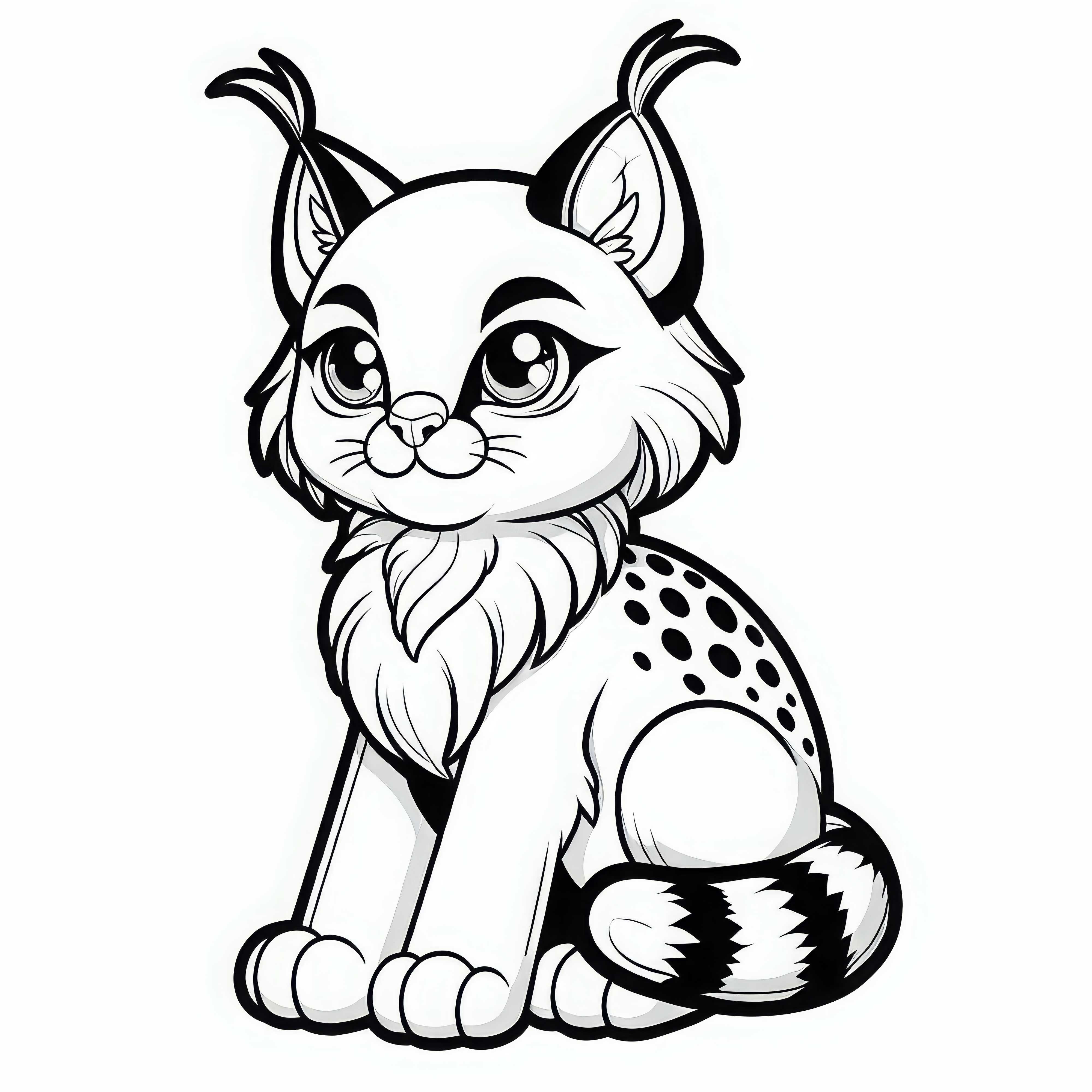 Karakal s'assoit et regarde fièrement au loin – Image à colorier gratuite Karakal s'asseoit et regarde fièrement au loin – Dessin à colorier gratuit