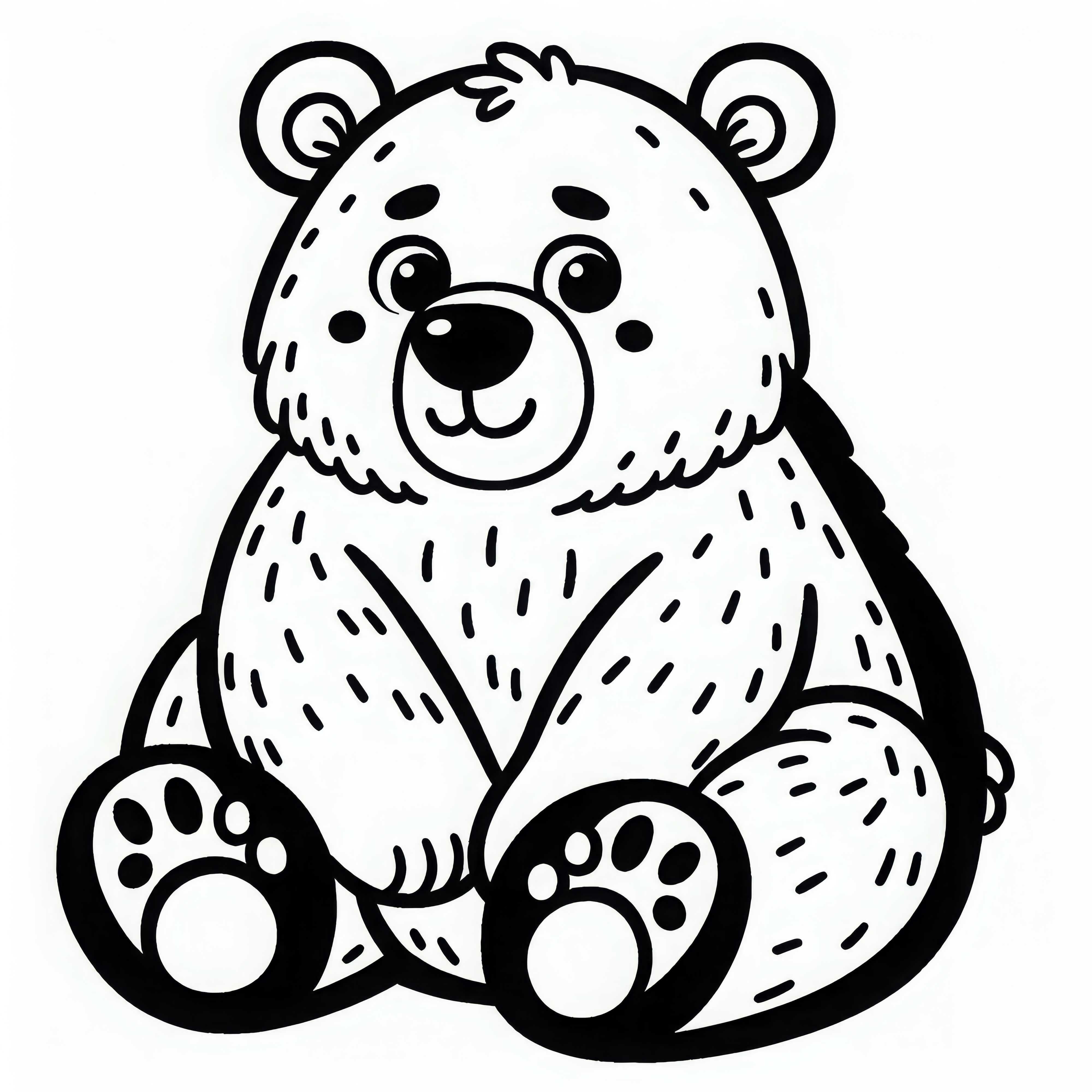 Grizzly omalovánka jednoduchá zdarma Grizzly omalovánka jednoduchá zdarma