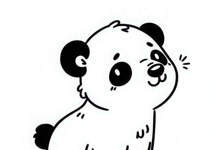 Gambar mewarnai beruang berkacamata - Mewarnai yang gratis dan mudah