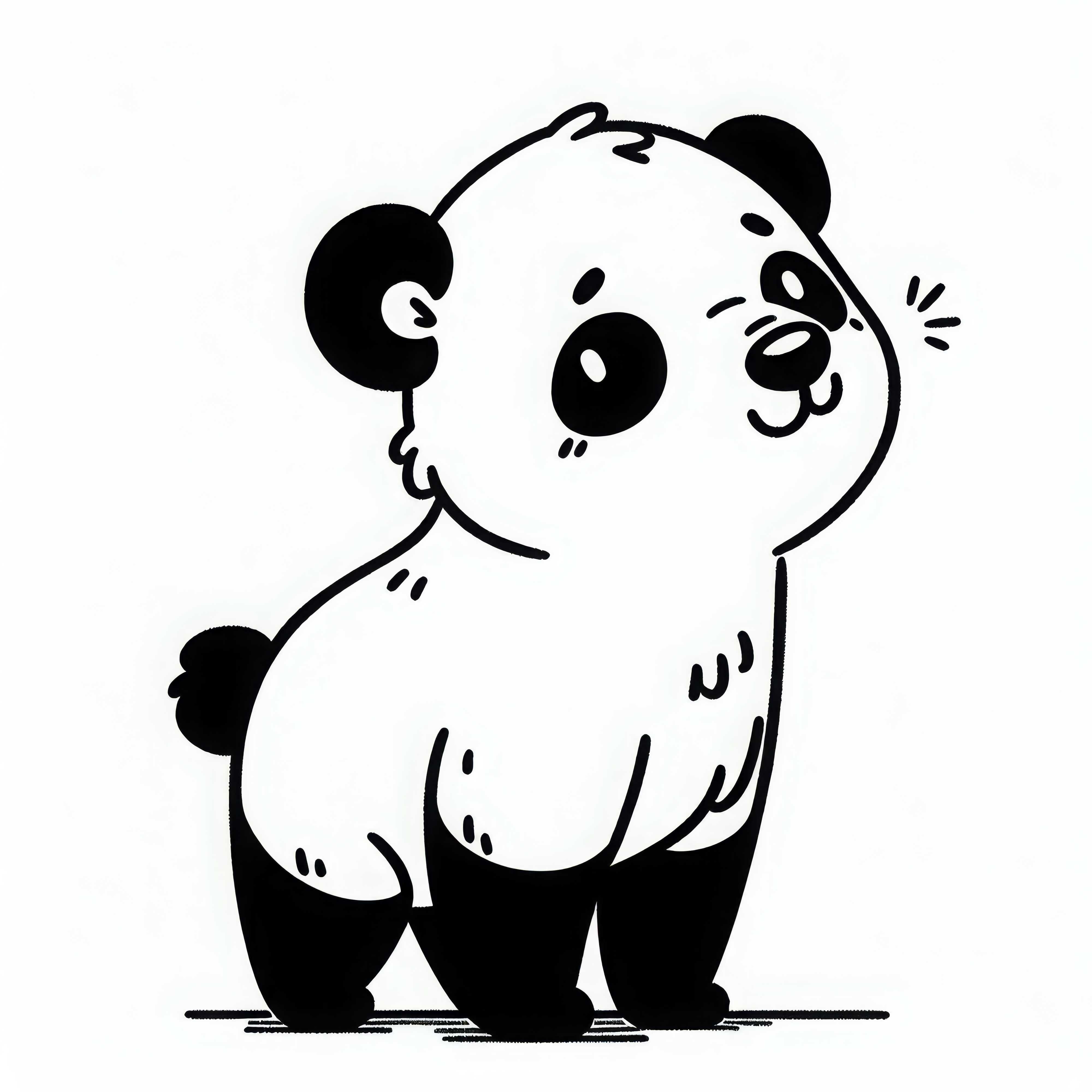 Coloring page of a spectacled bear – Free and easy coloring Coloring page of a spectacled bear – Free and easy coloring