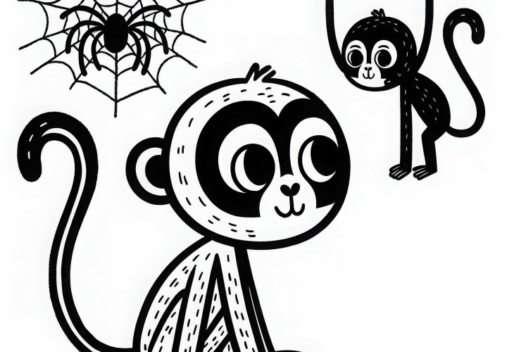 Coloring page of a sloth: Simple and Free