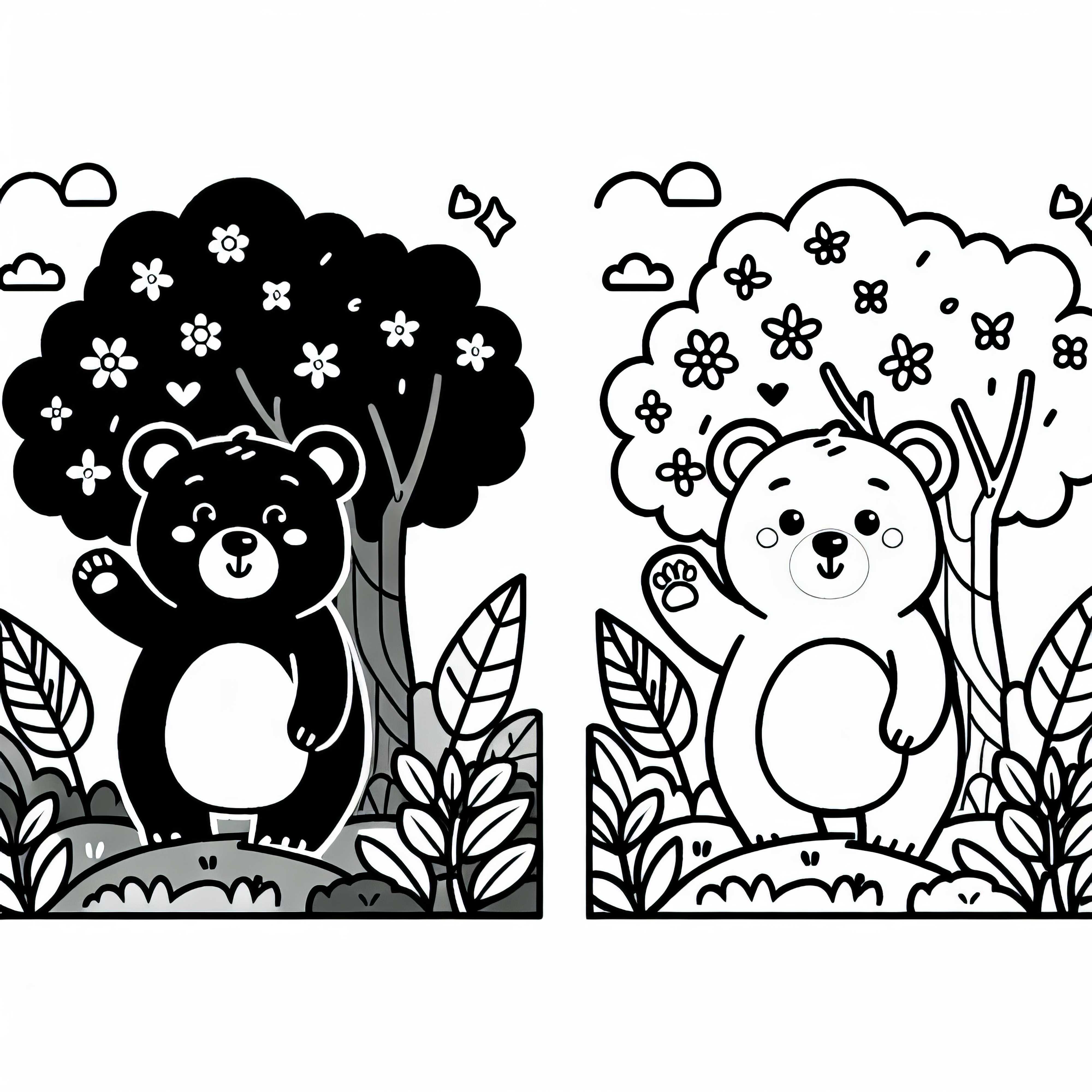 Dessin à colorier d'ours malais simple gratuit Coloriage de raton laveur simple gratuit