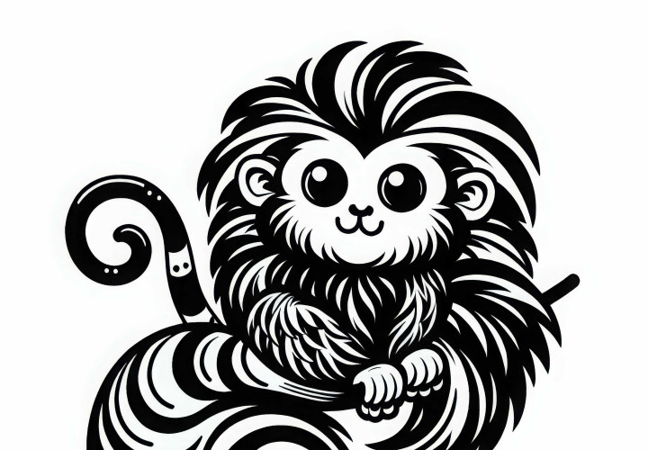 타마린 색칠하기 그림 쉬운 무료