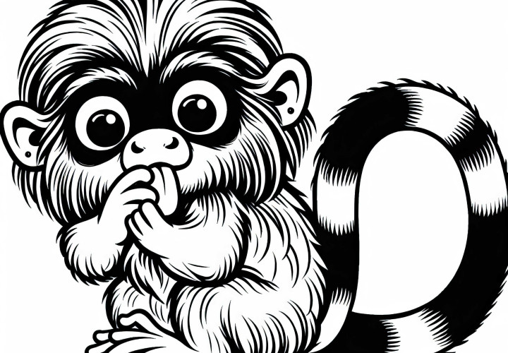 Tamarin sa čistí – voľný návrh na vymaľovanie