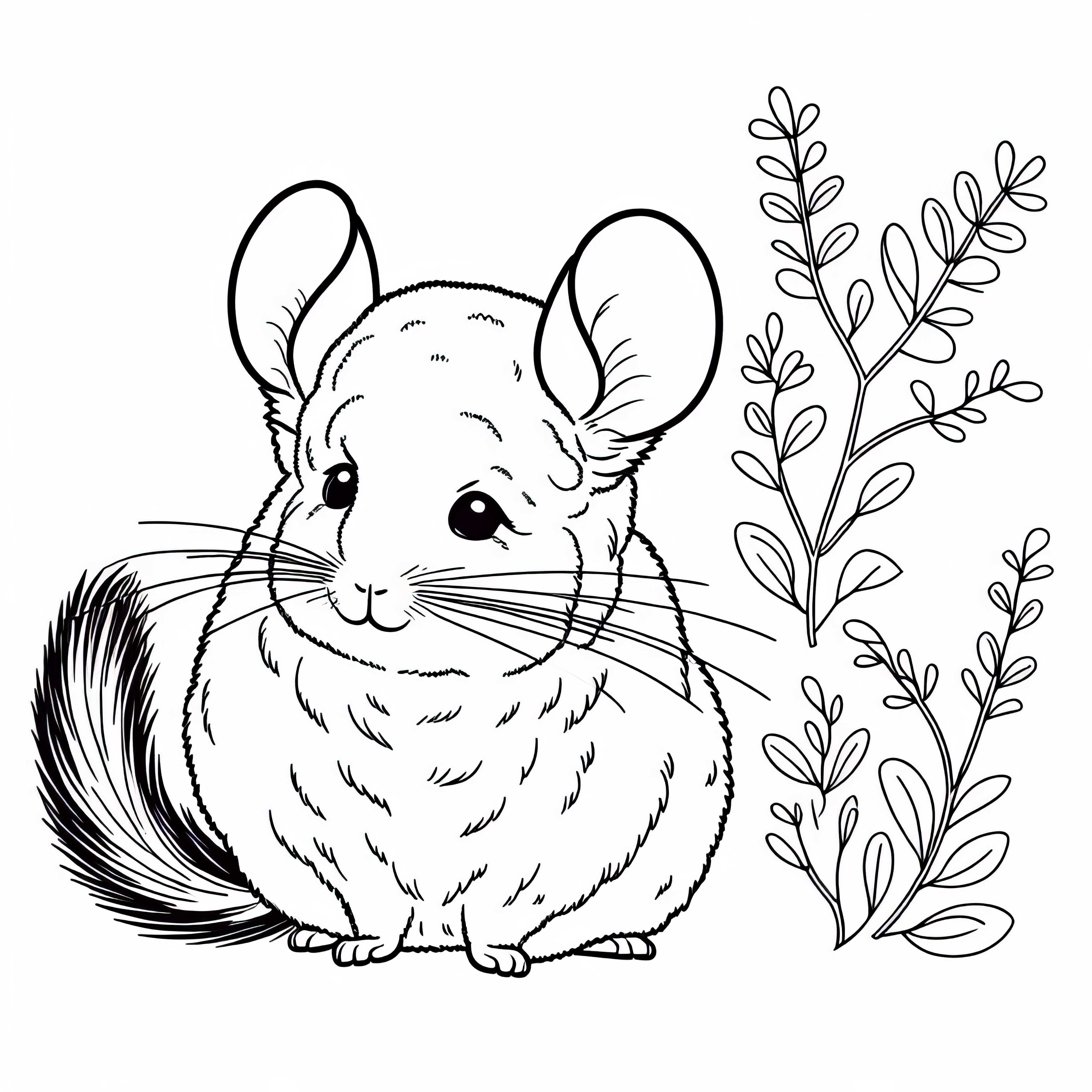 Brezplačno prenesite barvno predlogo za činčilo