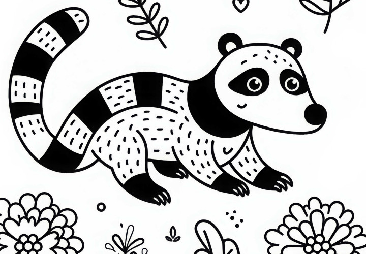 Malba nosatého medvěda jednoduše zdarma