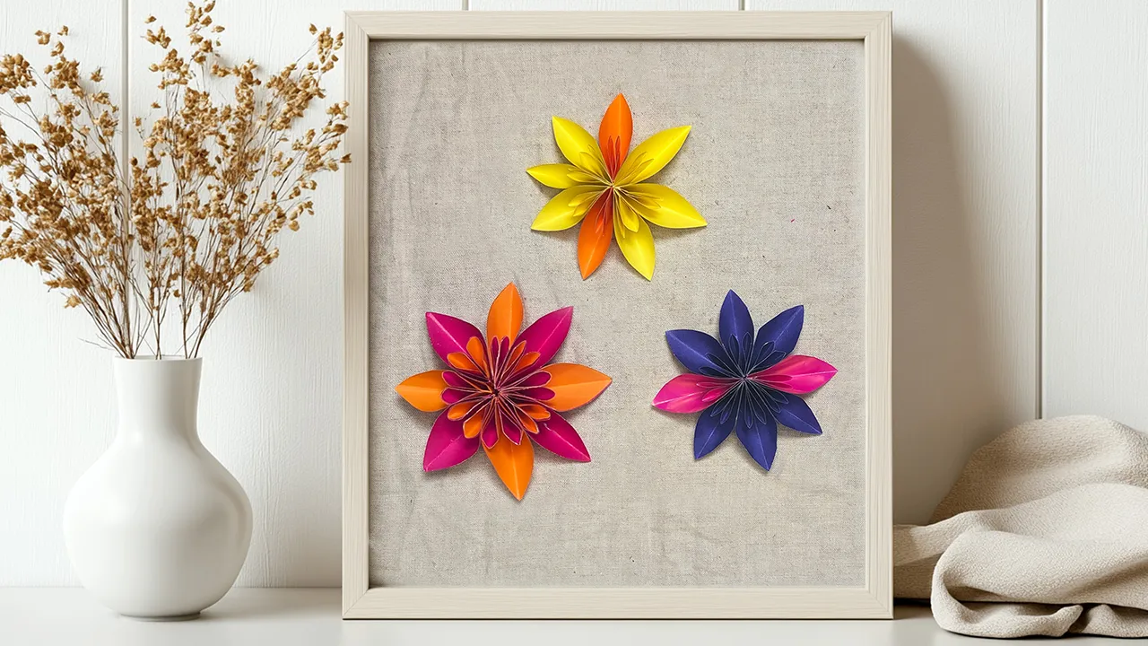 3D paper flower: Step-by-step guide with photos, videos, and description