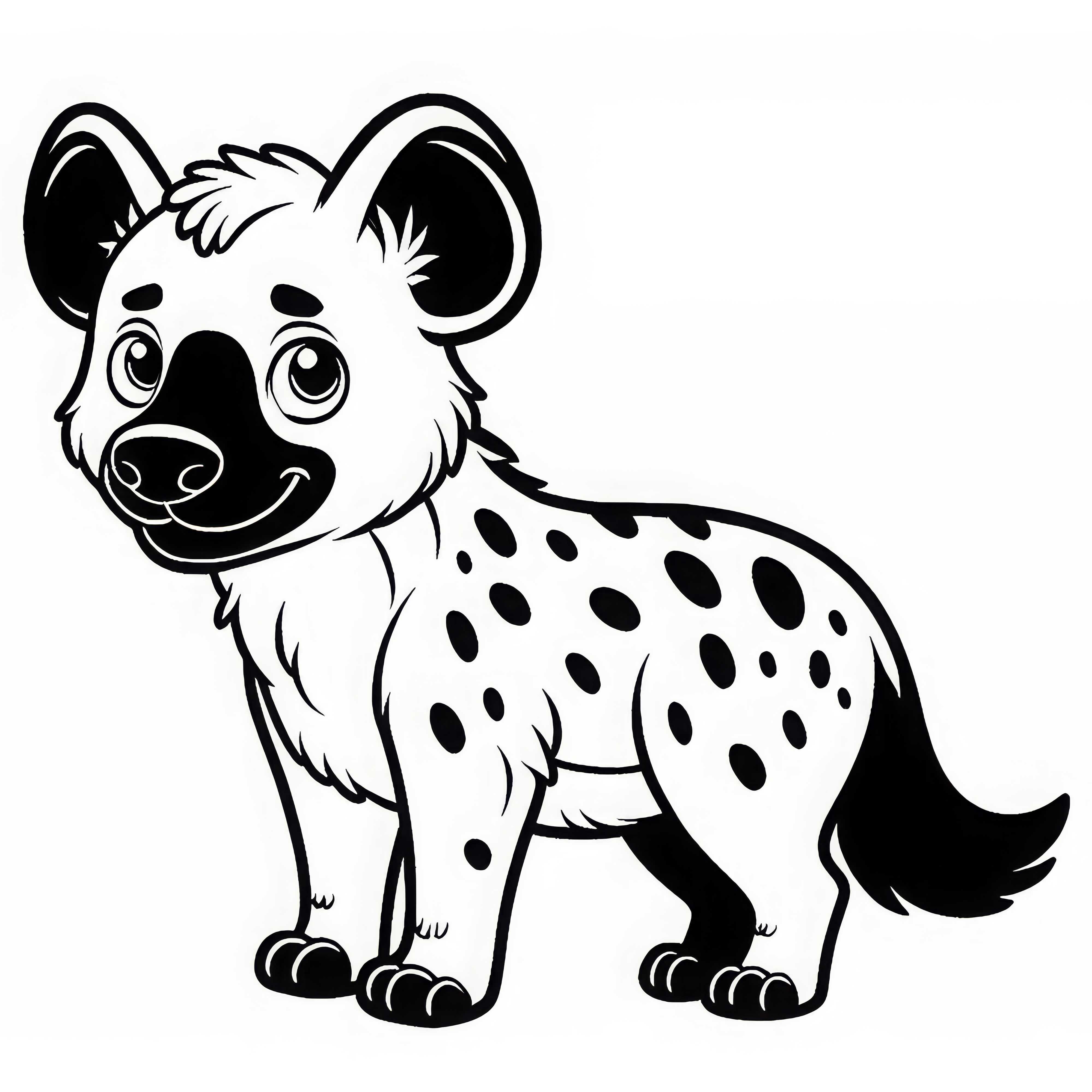 Hyena Coloring Page Simple Free Hyena Coloring Page Simple Free