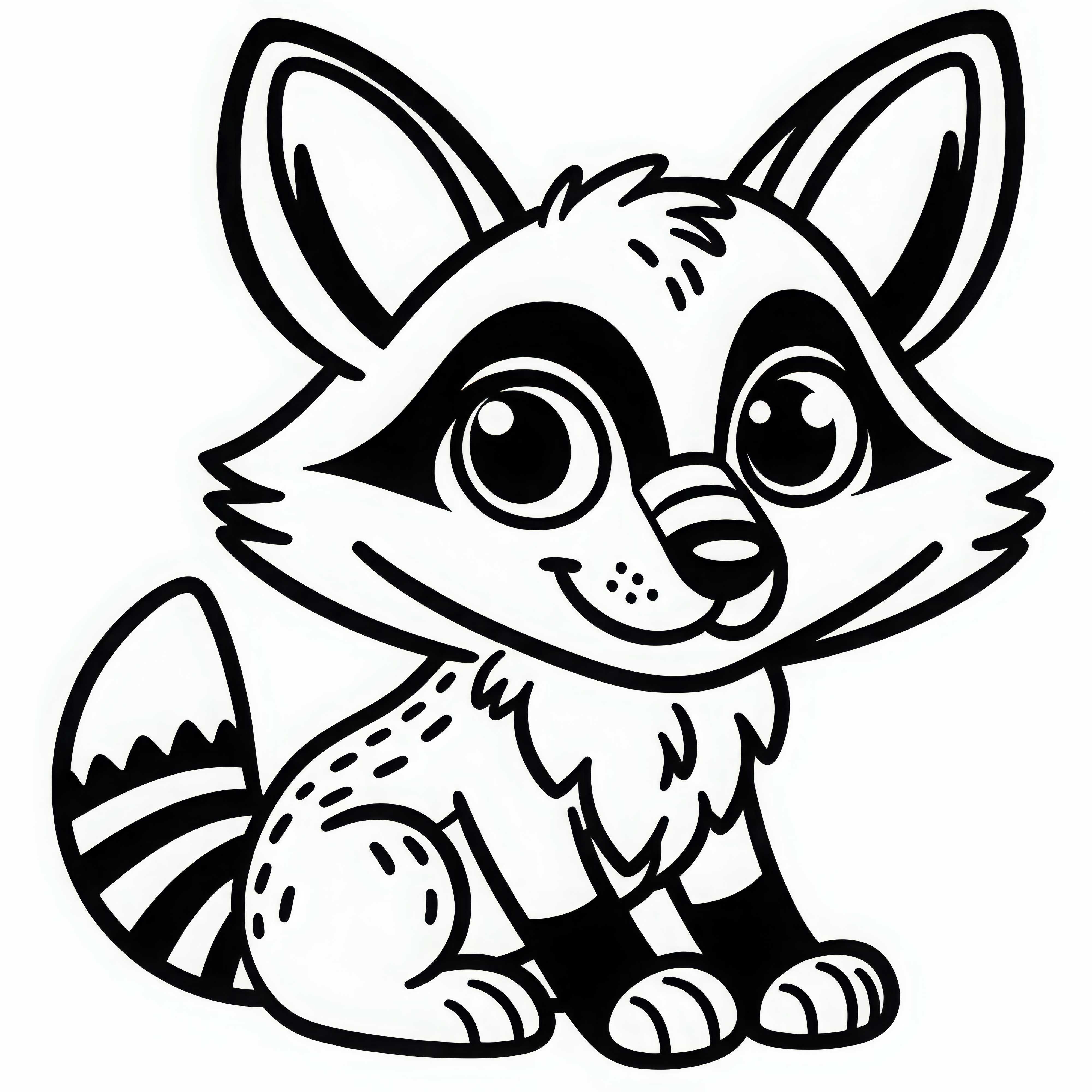 Utskriftsbilde av en sjakal – Enkelt og Gratis Fargelegge av en sjakal - Enkelt og gratis