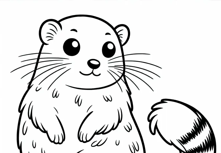 Лемминг раскраска простая бесплатная