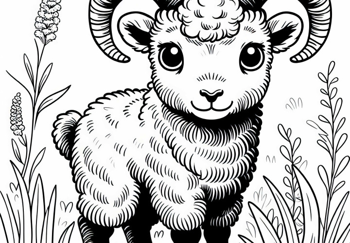 무플론 색칠하기 페이지 간단 무료