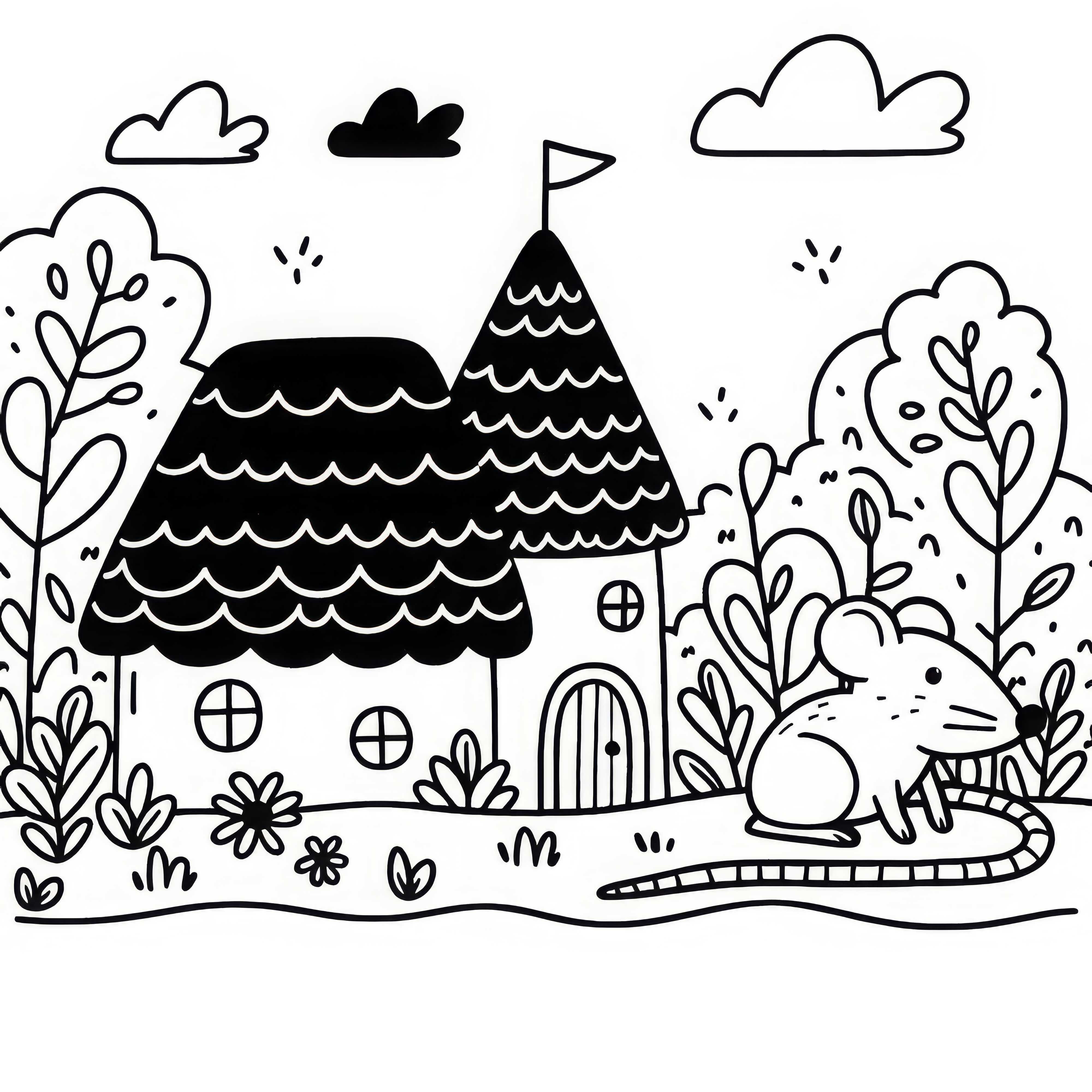 Rat Coloring Page Simple Free Rat Coloring Page Simple Free