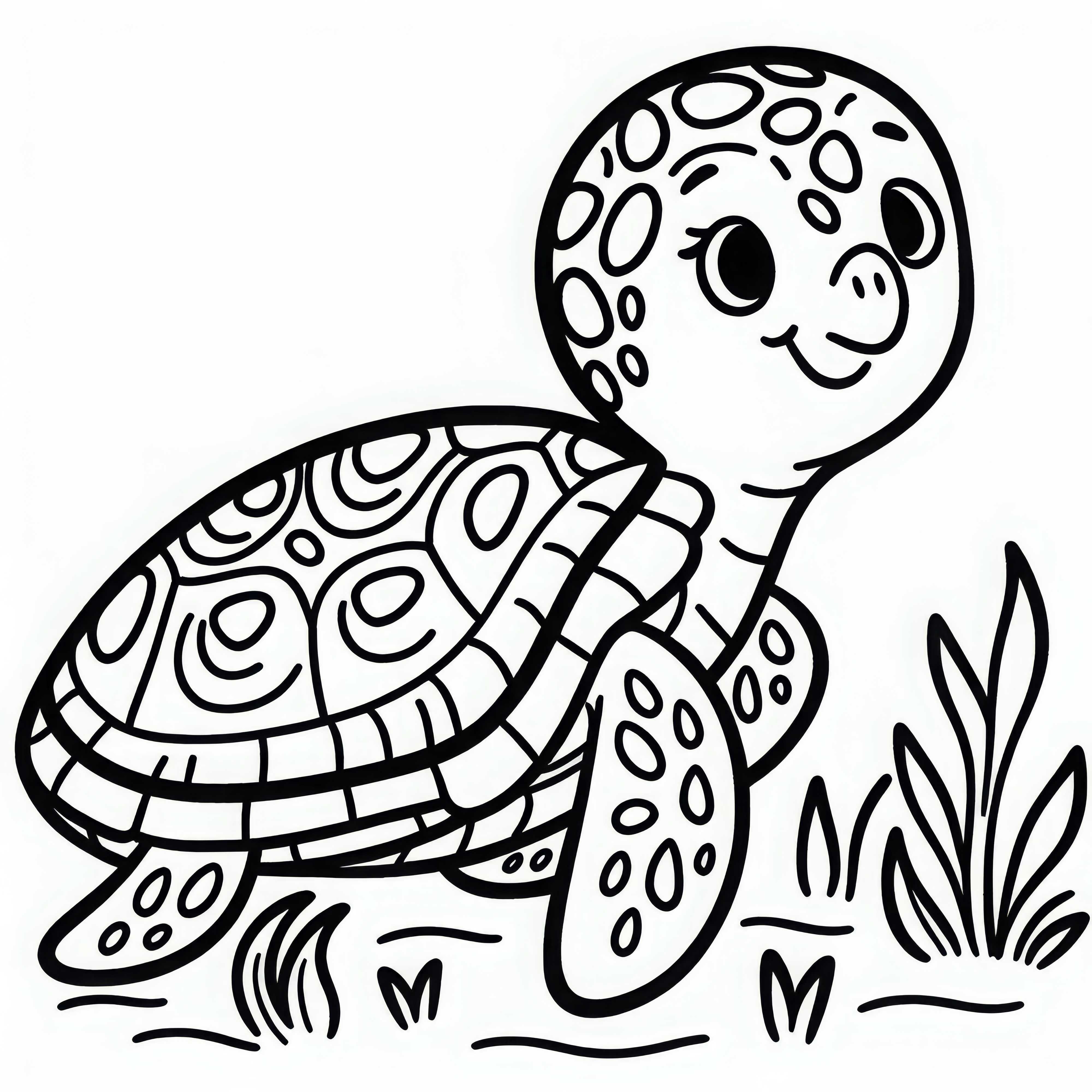 Sea turtle as a coloring page – Simple and free Sea turtle as a coloring page - Simple and free
