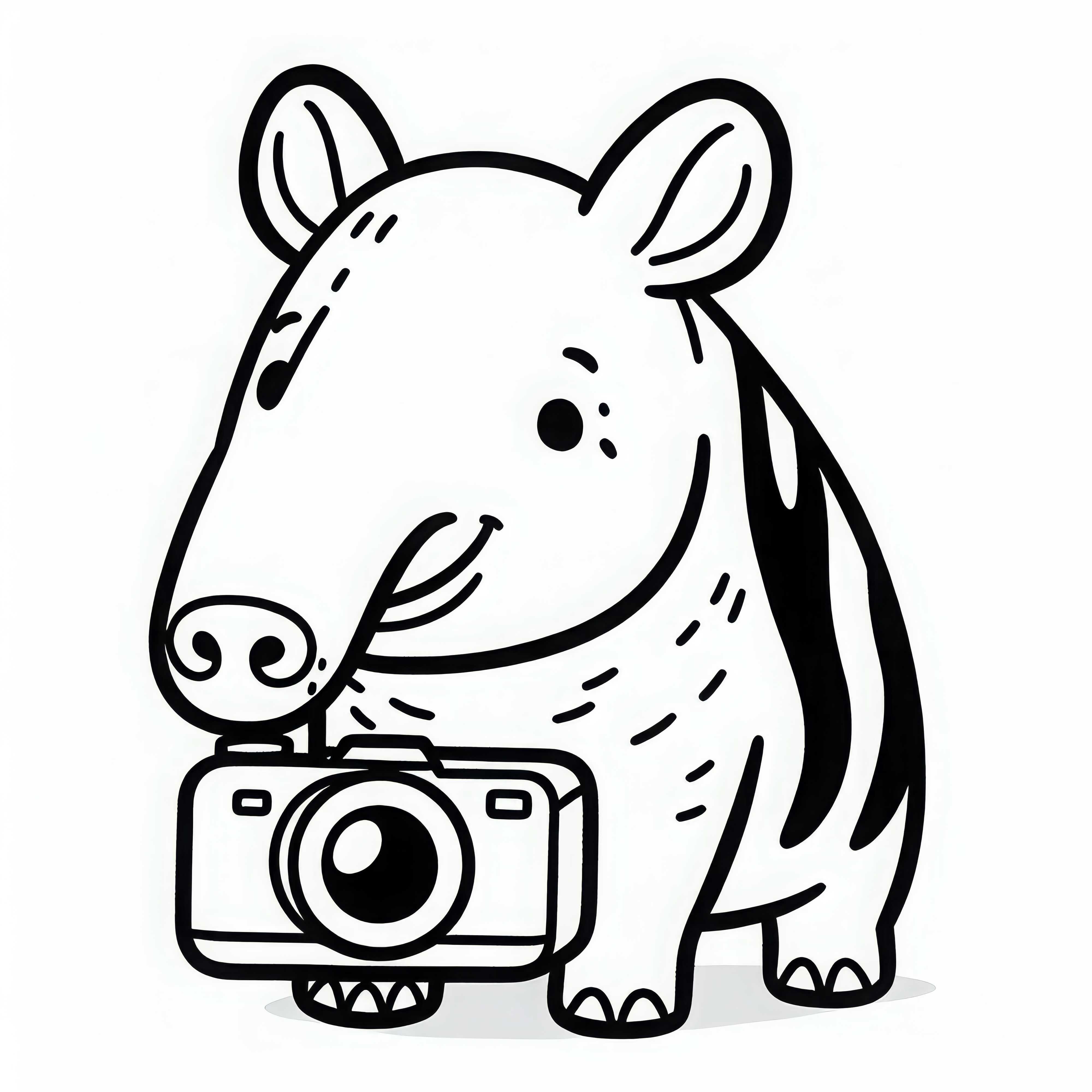 Tapir Malvorlage Einfach Gratis