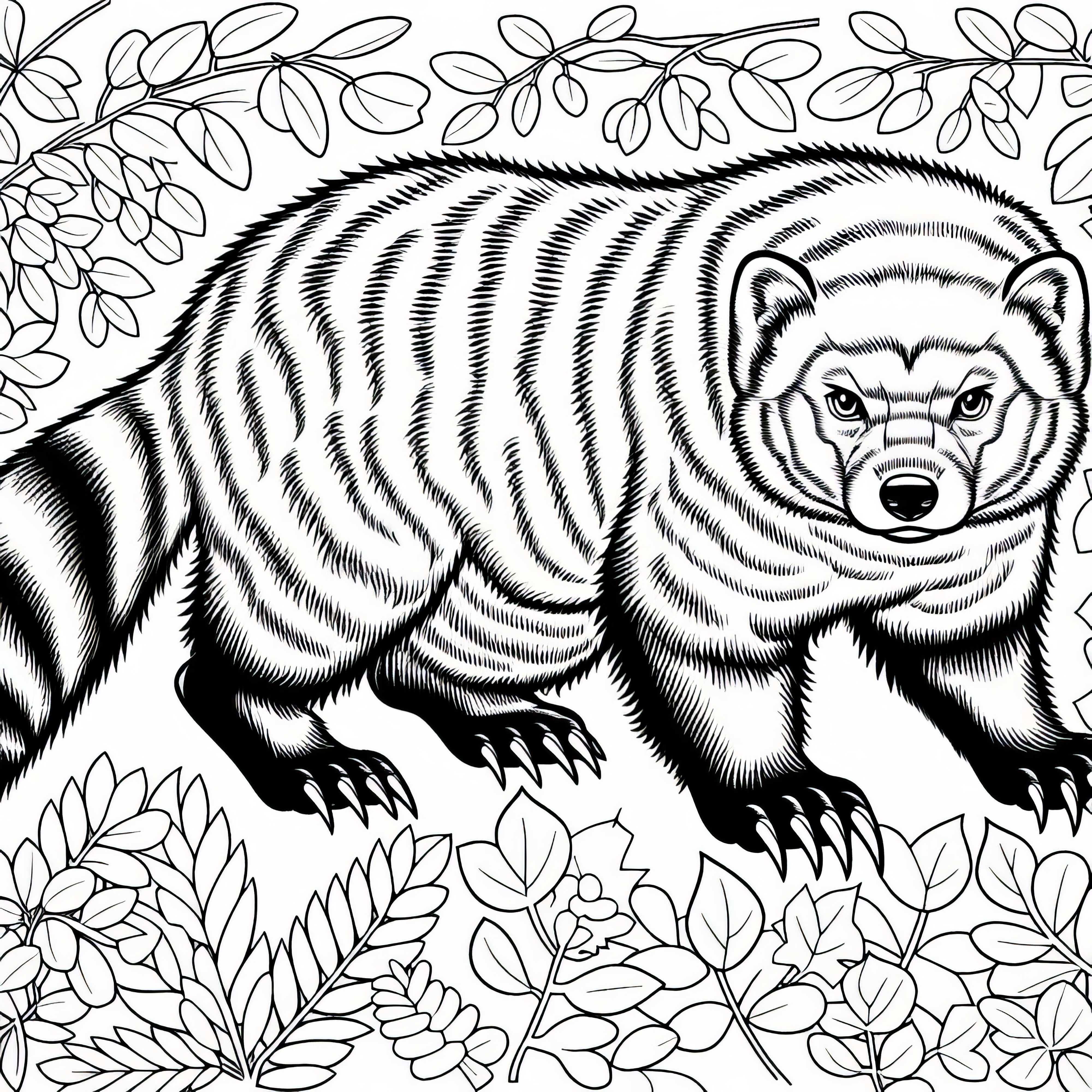 Wolverine Coloring Page Simple Free