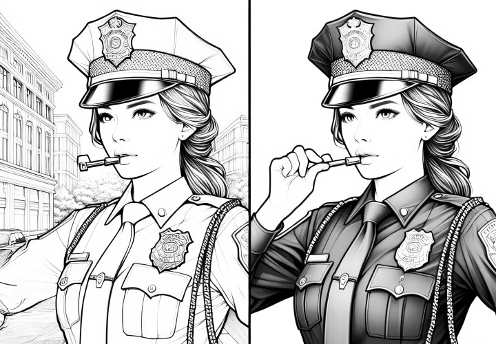 Polizistin Malvorlage – Detailreich und Gratis Polizistin Malvorlage – Detailreich und Gratis