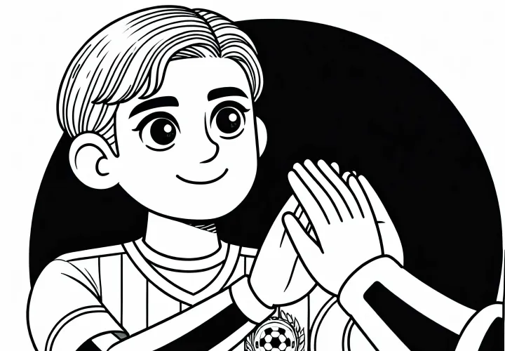 Fussballspieler Ausmalbild Einfach Kostenlos