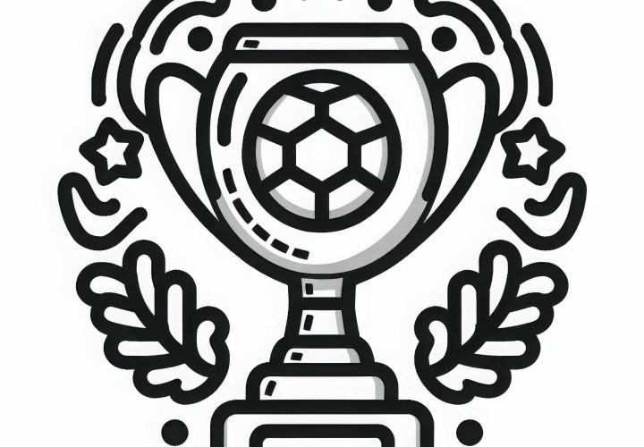 Pokal für Fußballspieler als einfache Malvorlage – Gratis Download Pokal für Fußballspieler als einfache Malvorlage – Gratis Download