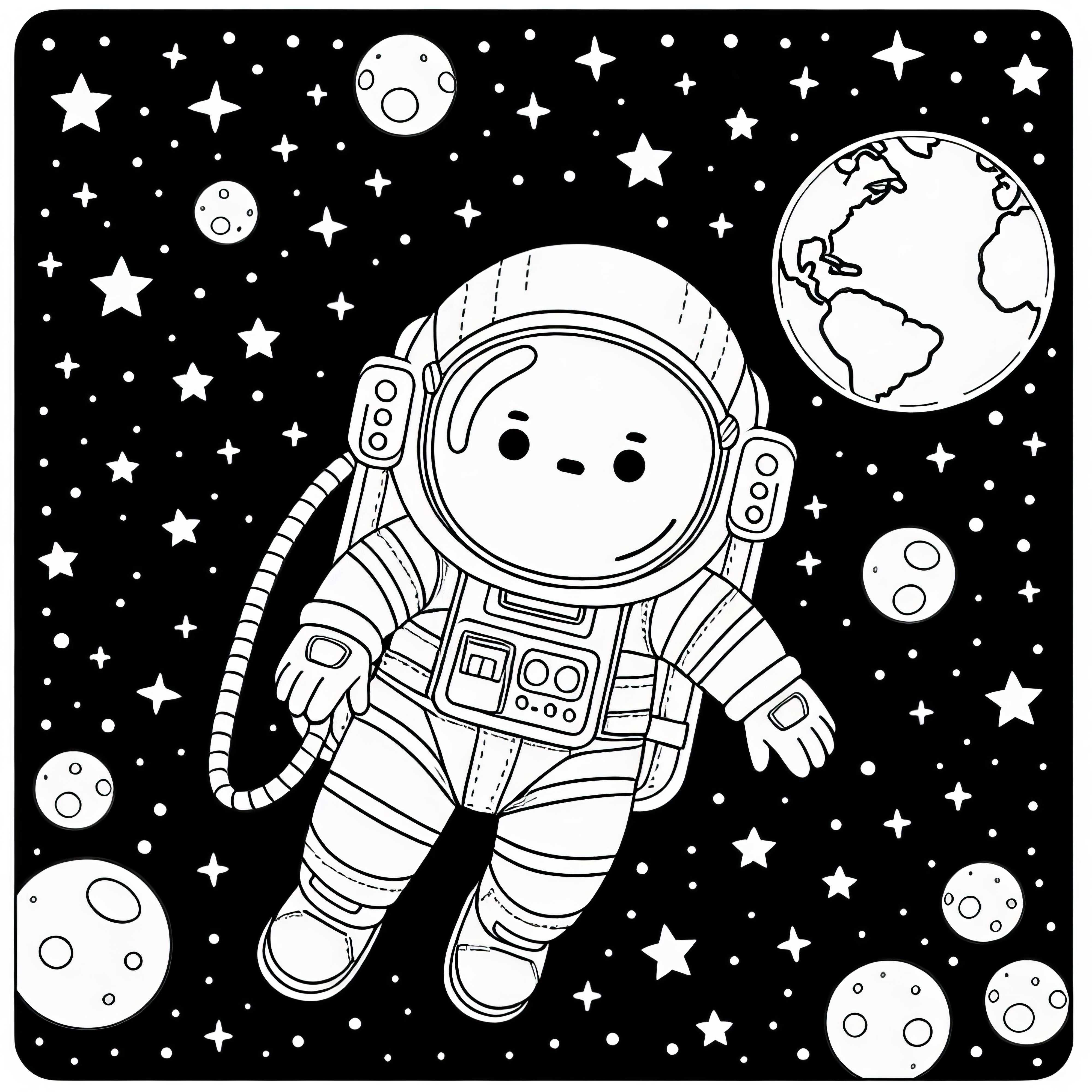 Malba astronauta – jednoduchá a zdarma Malba astronauta – Jednoduché a zdarma