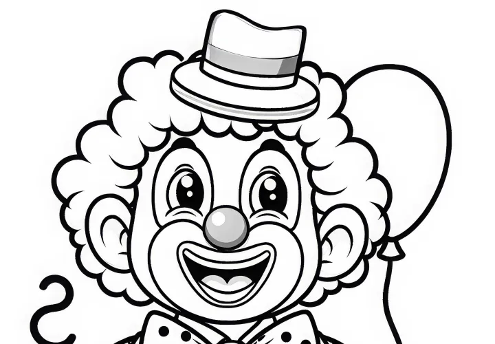 Clown Malvorlage Einfach Gratis