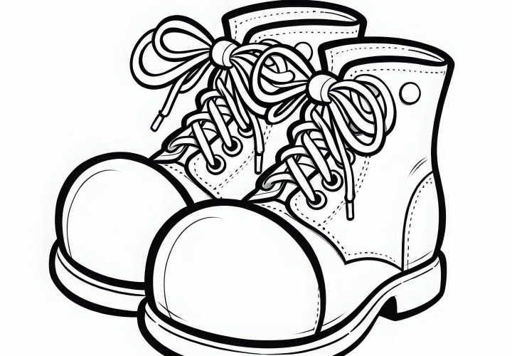 Große Schuhe eines Clowns Malvorlage einfach kostenlos Große Schuhe eines Clowns Malvorlage einfach kostenlos