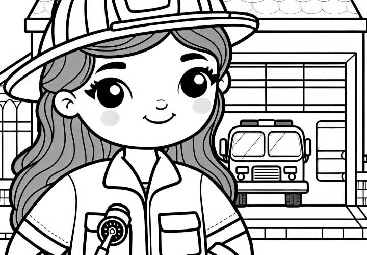 Feuerwehrfrau Malvorlage Einfach Kostenlos Feuerwehrfrau Malvorlage Einfach Kostenlos