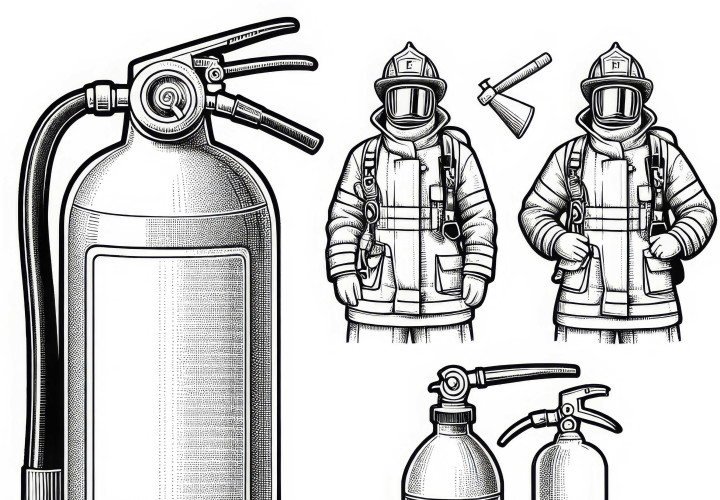 Hochwertige Malvorlage eines Feuerlöschers kostenlos herunterladen Hochwertige Malvorlage eines Feuerlöschers kostenlos herunterladen