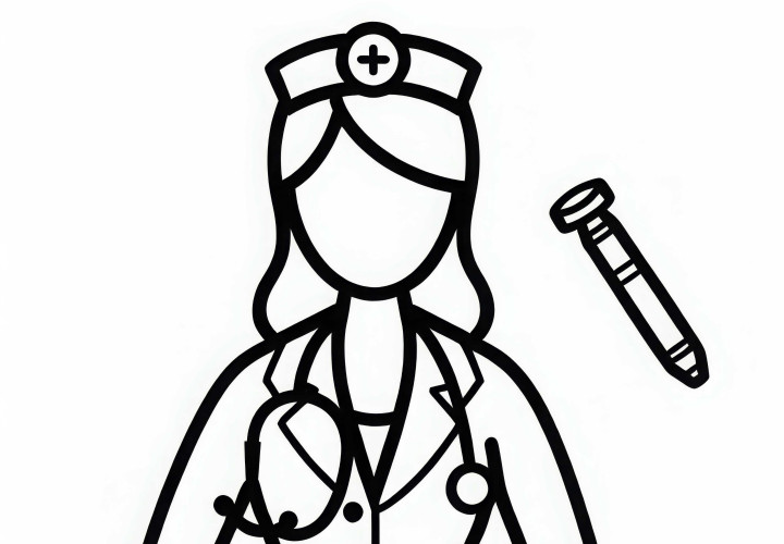 Doctor coloring page - Easy and free to download Doctor coloring page - Easy and free to download