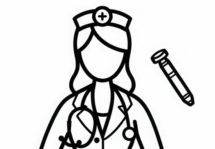 Arzt Malvorlage – Einfach und Gratis herunterladen