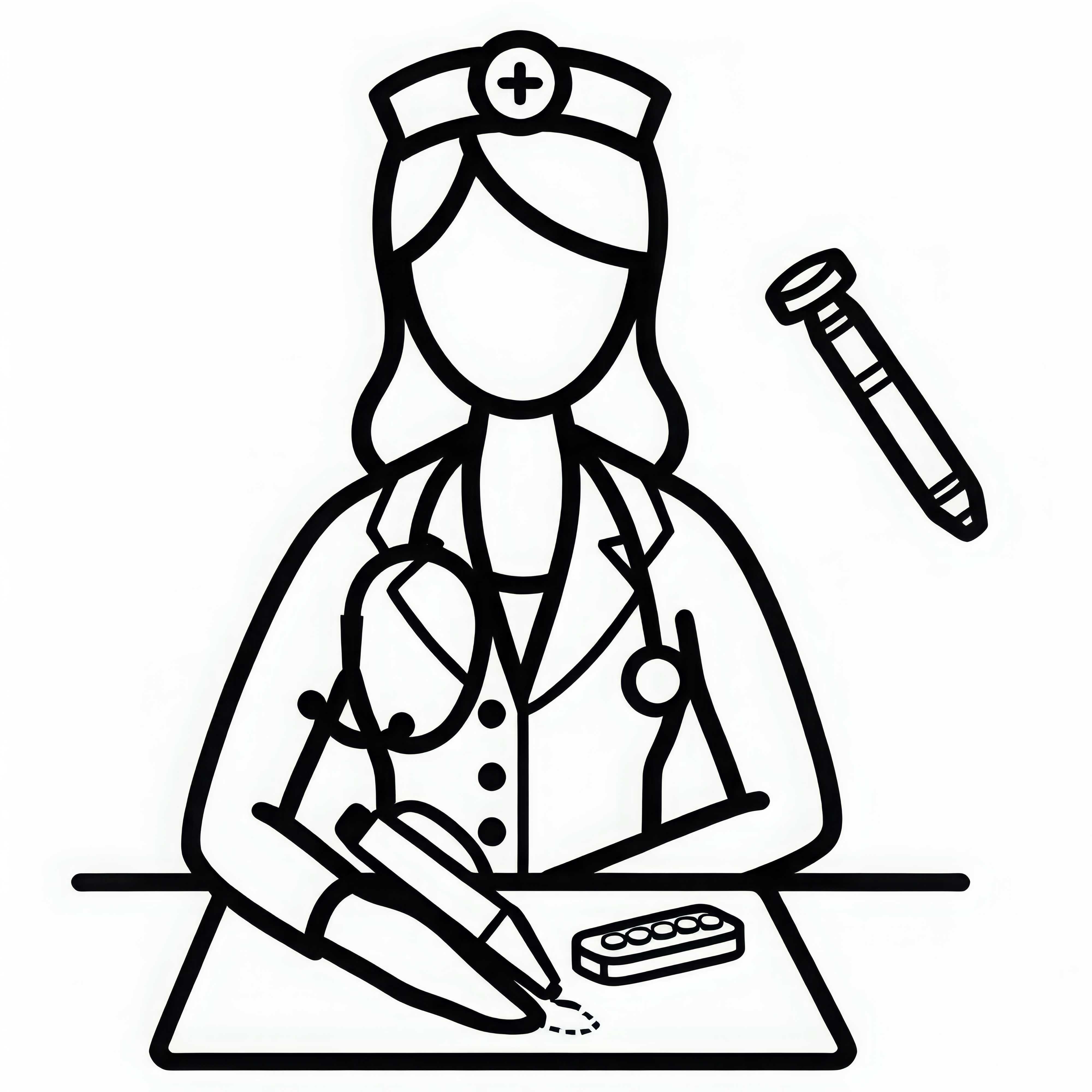 Doctor coloring page - Easy and free to download