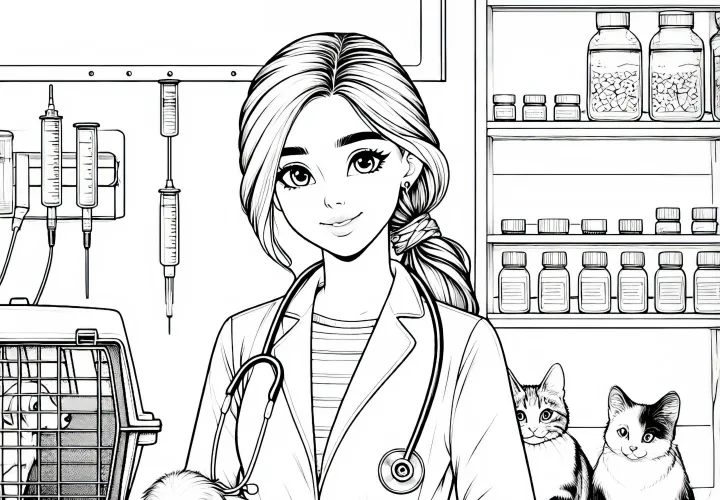Plantilla de color para veterinaria - Detallada y gratuita