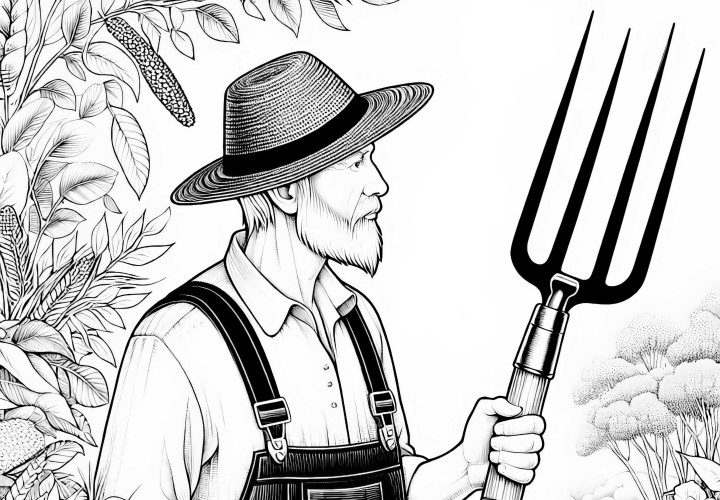 Fazenda com desenho para colorir - Detalhado e gratuito