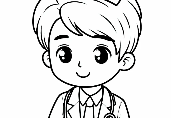 Sygeplejerske farvelægningsskabelon gratis