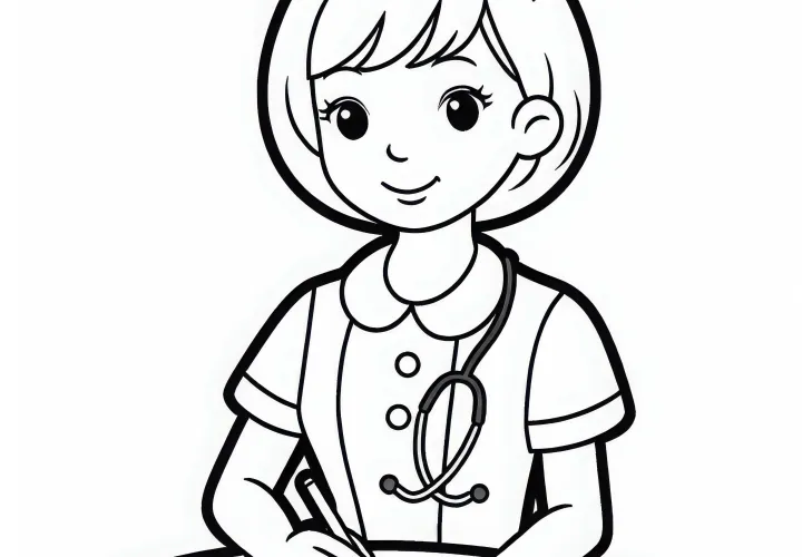 Udfyldningsskabelon for sygeplejersker - Gratis at downloade og farvelægge online