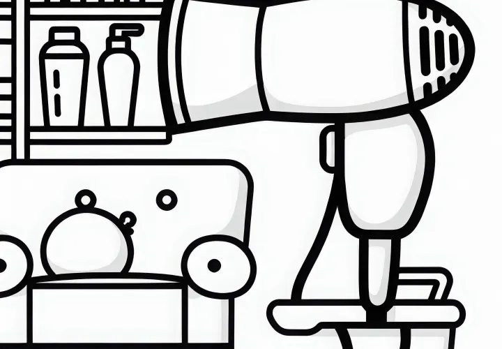 Föhn pri frizerju barvna predloga brezplačno