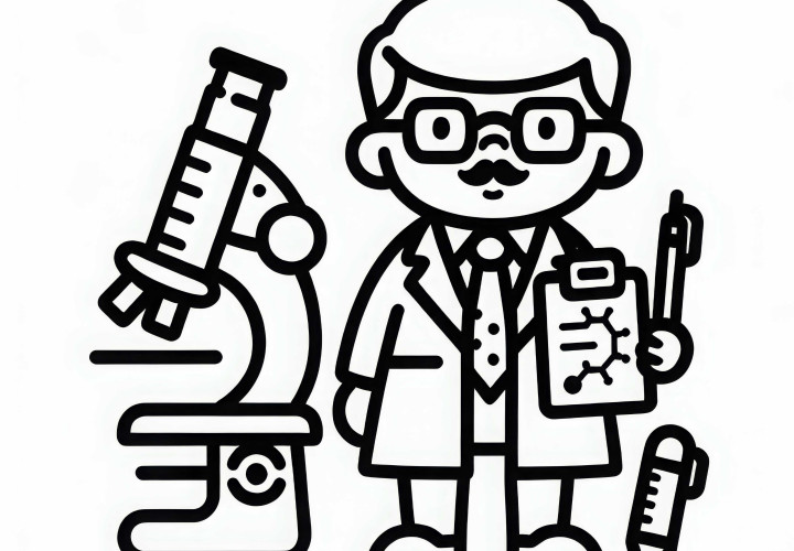 Forscher Malvorlage Einfach Gratis Forscher Malvorlage Einfach Gratis