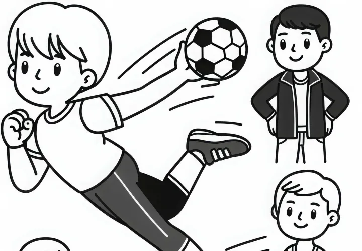 Template Mewarnai Olahragawan Gratis – Template Mewarnai yang Mudah untuk Besar dan Kecil