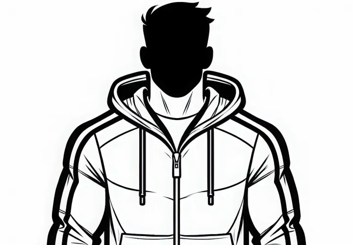 Baju latih seorang atlet - Gambar untuk diwarnai Gratis