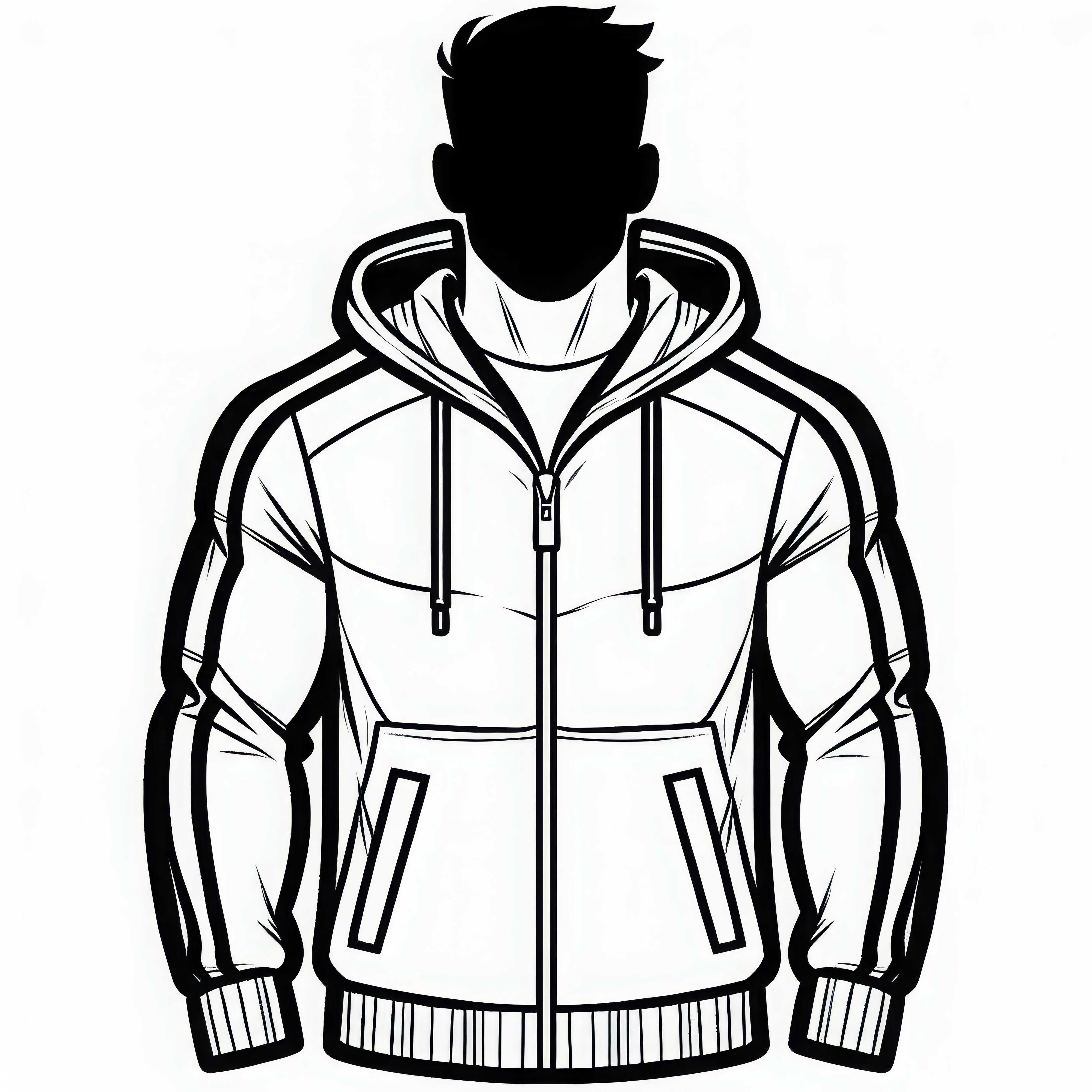 Track suit of an athlete - Coloring page free
