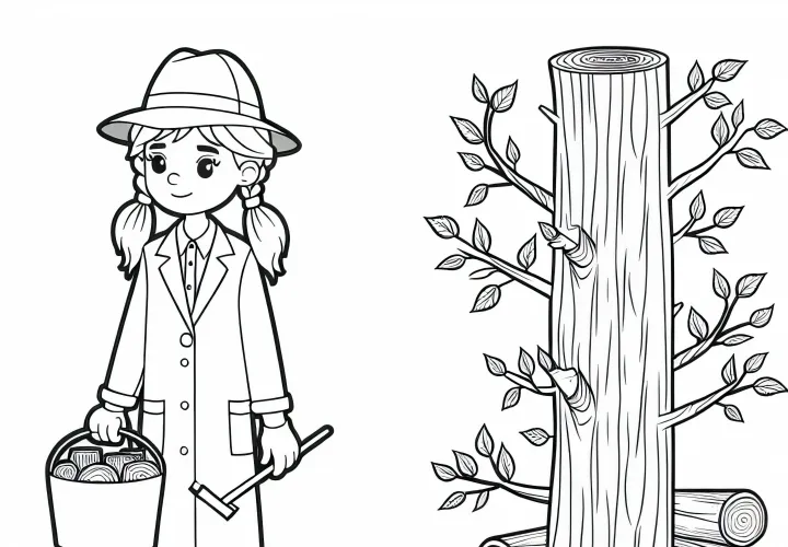 Gratis maleblade til skovmand