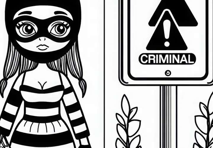 Kriminalka Barvna predloga Enostavno Brezplačno