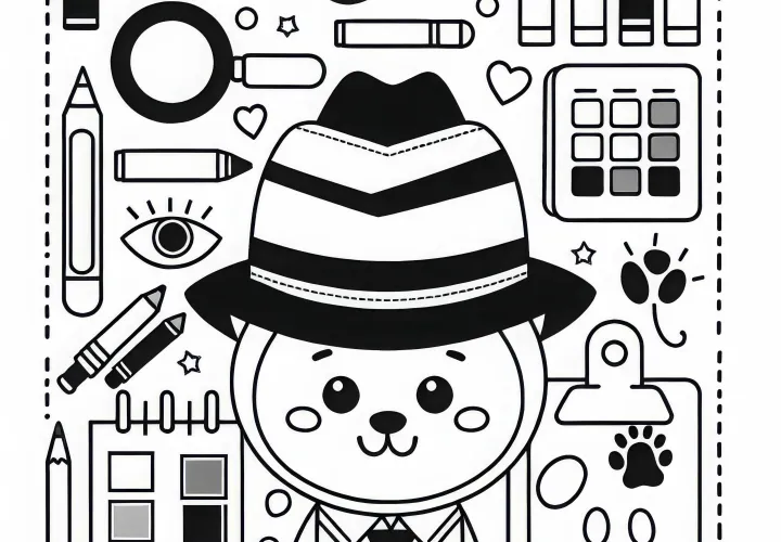 Zločinec osnutek za barvanje enostavno brezplačno