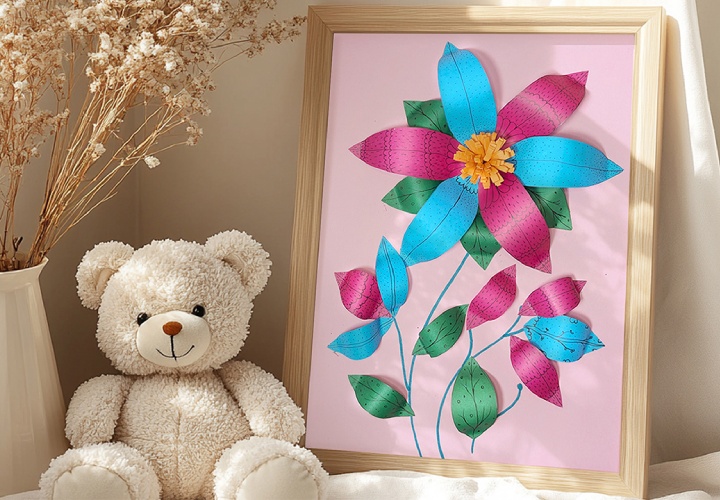 Lav smukke 3D-blomster med dit barn: En trin-for-trin vejledning