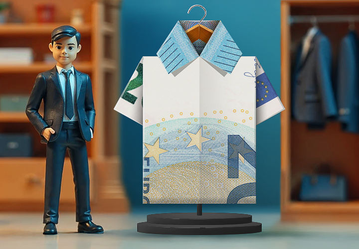 Doblar una camisa de billetes: Instrucciones con fotos y video