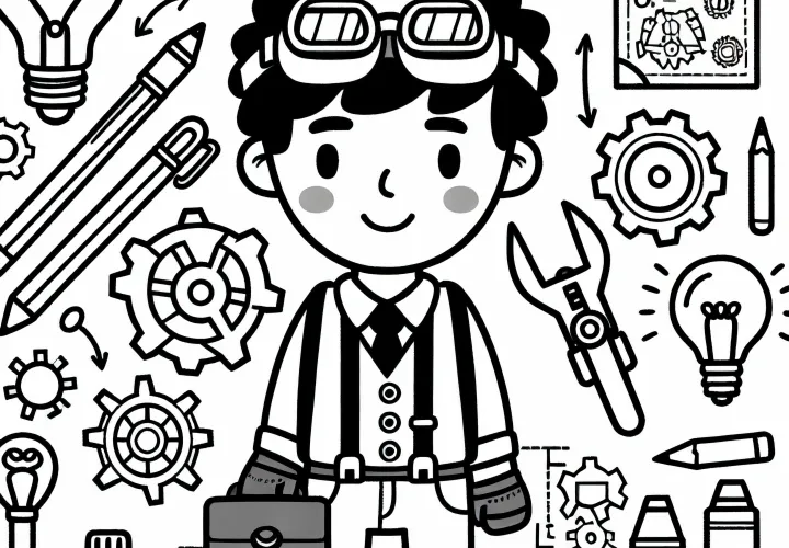 Malebillede for opfindere Gratis