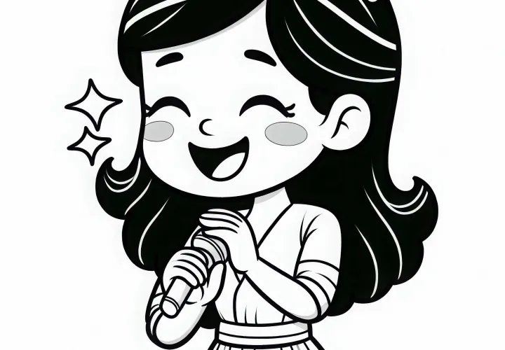 Skuespillerinde Malebog Gratis Download og Online Maleri