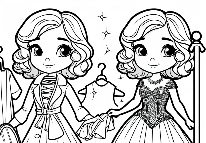 Skuespillerinde ved kostumeskift bag kulisserne - Maleblok gratis