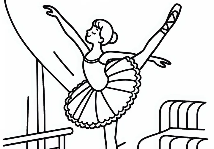 Danserinde Ballet Maleride Gratis